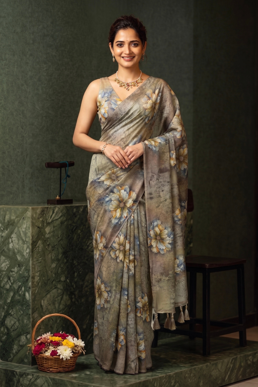 Mehndi Hues of Earthbound Elegance