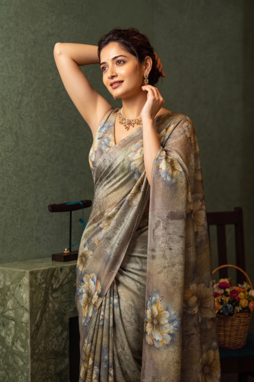Mehndi Hues of Earthbound Elegance